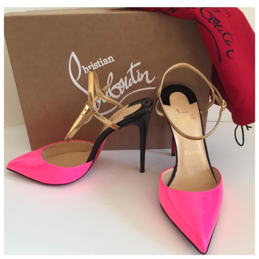 Christian Louboutin “Rivierina 100mm” Hot Pink